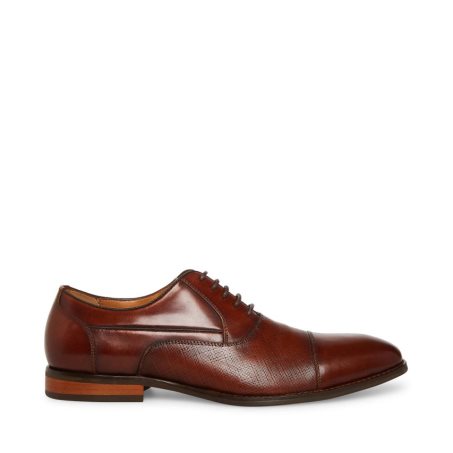 Dark Brown Steve Madden Proctor-r Leather Men's Derby Shoes | PH 6530XSL